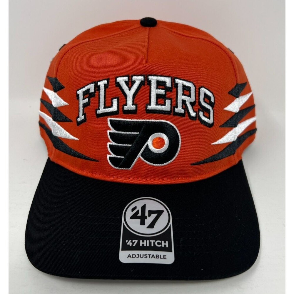 Philadelphia Flyers NHL '47 Brand Orange Diamond Cut Hitch Snapback Hat